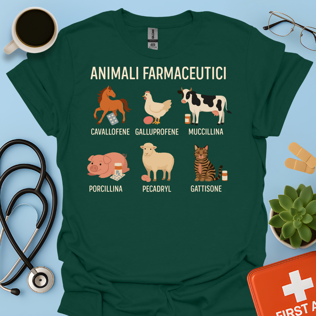 Animali Farmaceutici - Farmacista / Veterinaria Maglietta