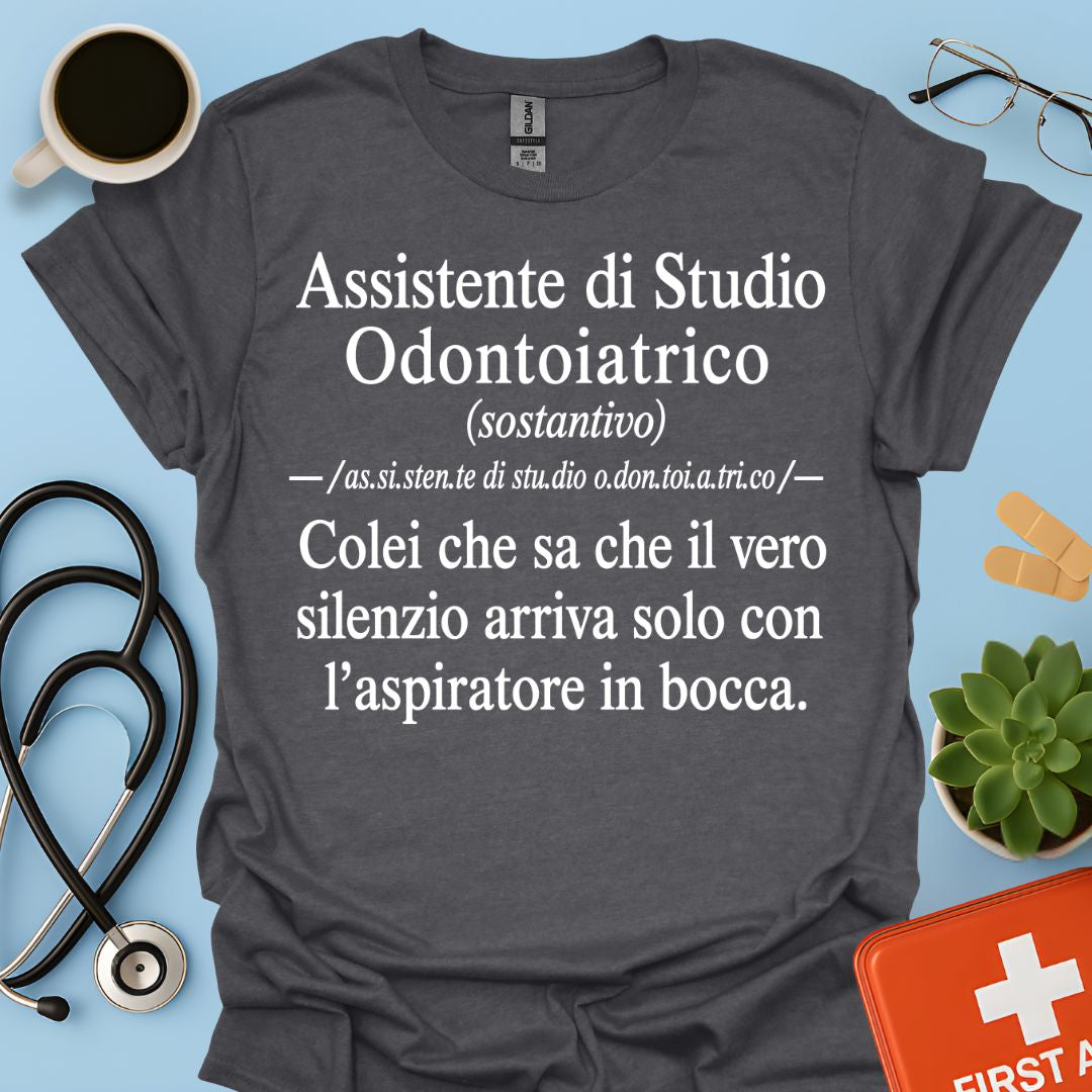 Maglietta Definizione ASO – Regalo Divertente Assistente Studio Odontoiatrico