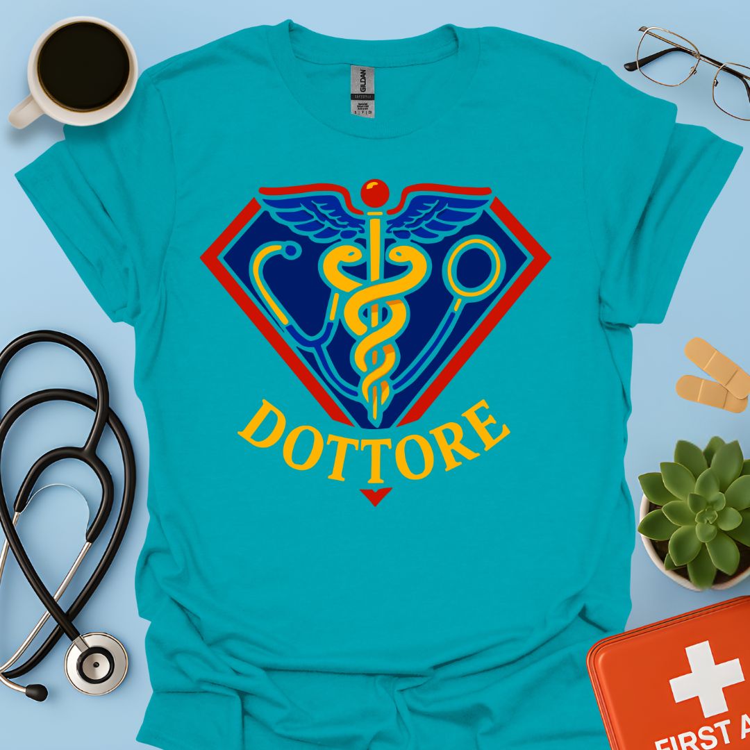 Regalo Divertente Super Dottore Medico Maglietta