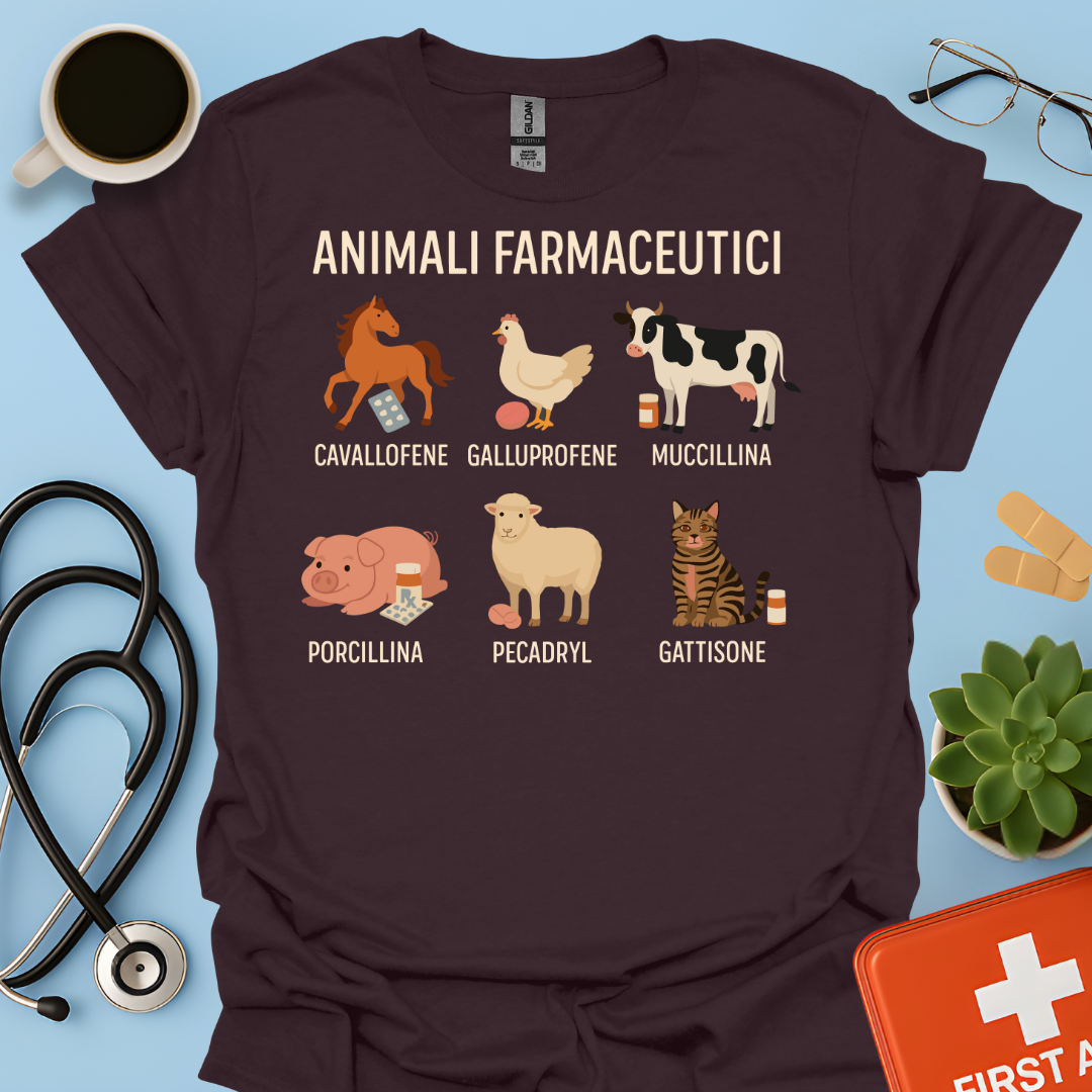 Animali Farmaceutici - Farmacista / Veterinaria Maglietta