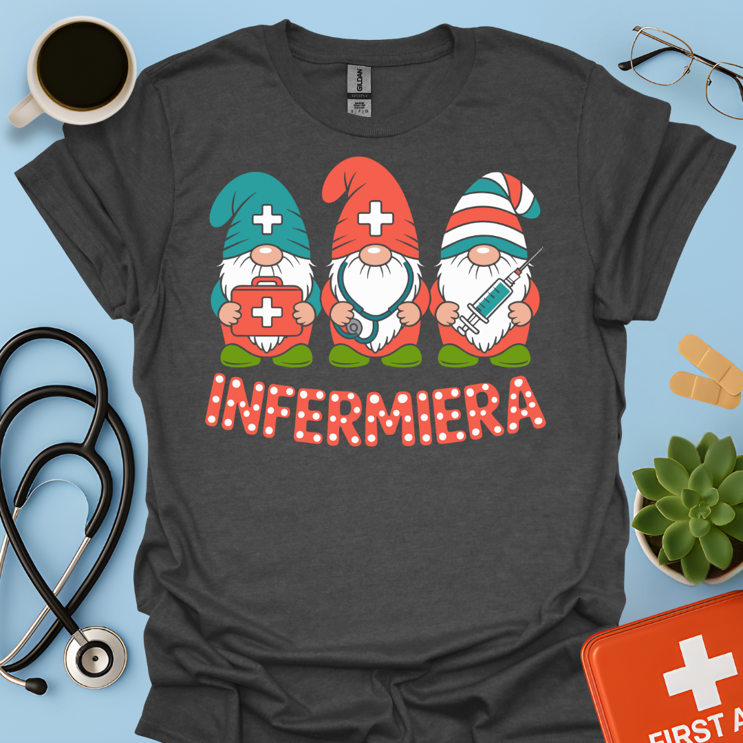 Gnome Infermiere - Infermiera Maglietta