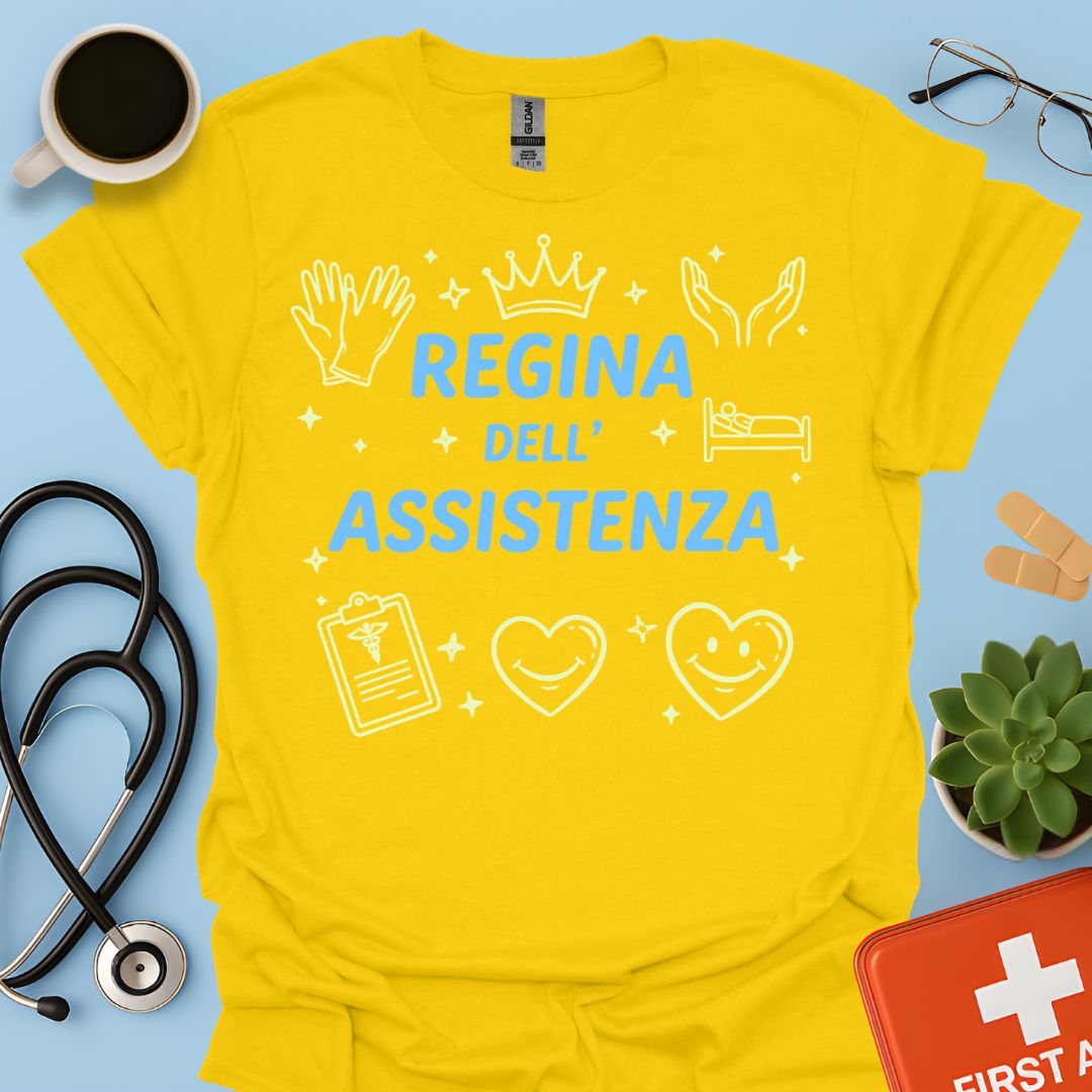 Regina dell'Assistenza - Maglietta per OSS, OSA e Infermiere di Cure Primarie