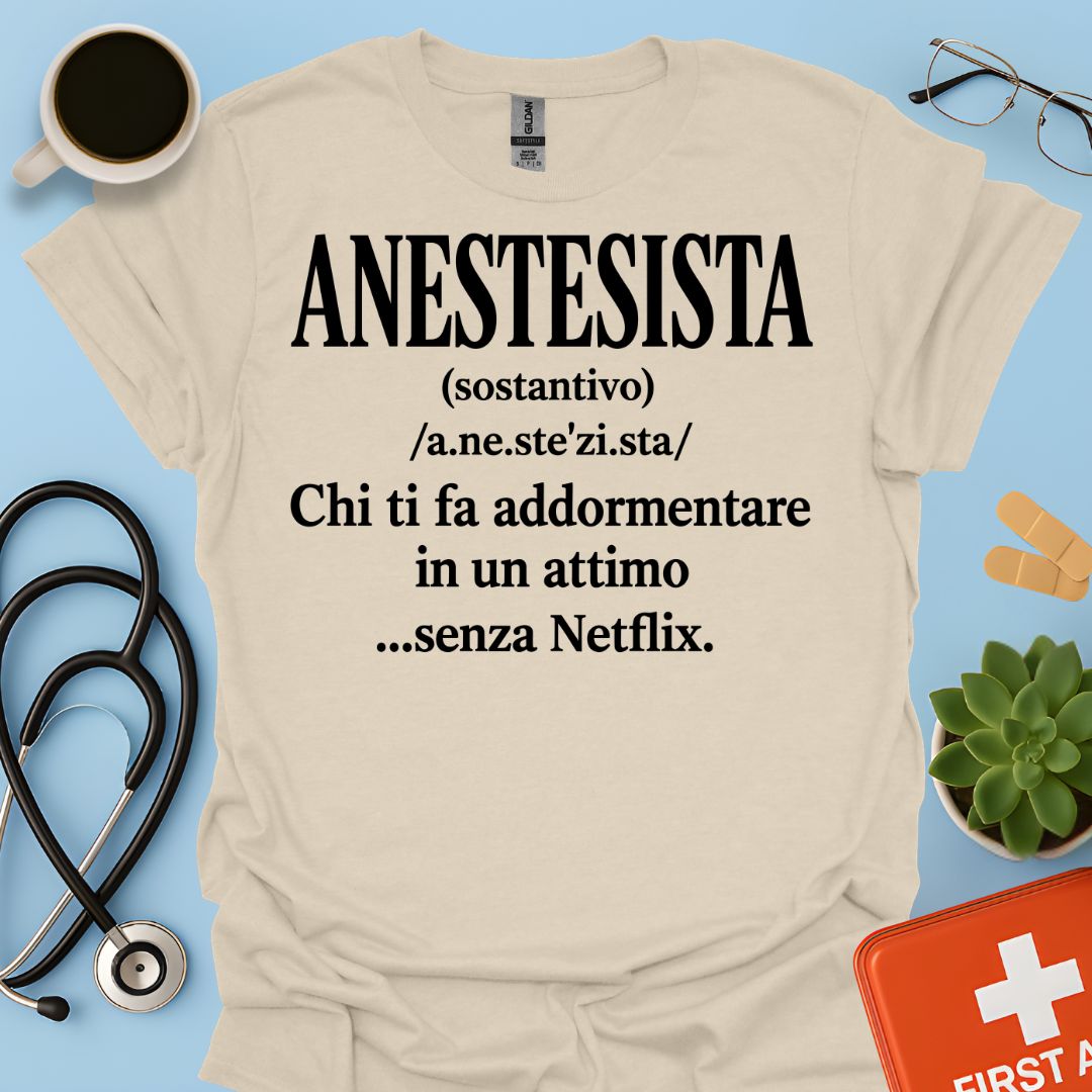 Maglietta Definizione di Anestesista