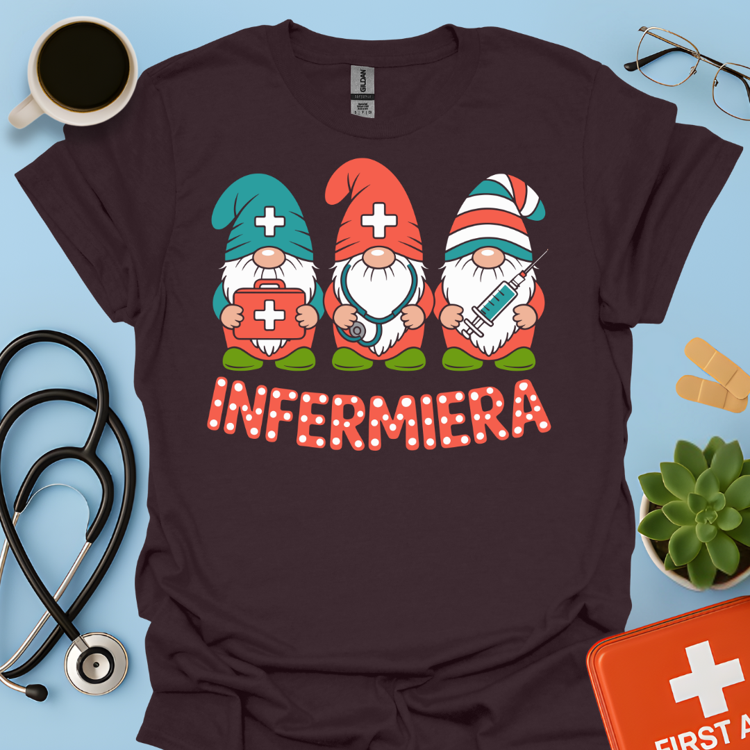 Gnome Infermiere - Infermiera Maglietta