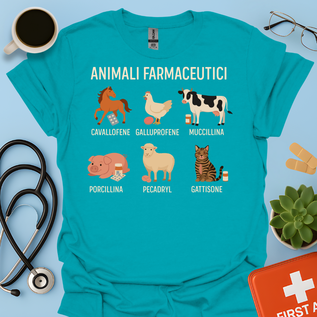 Animali Farmaceutici - Farmacista / Veterinaria Maglietta