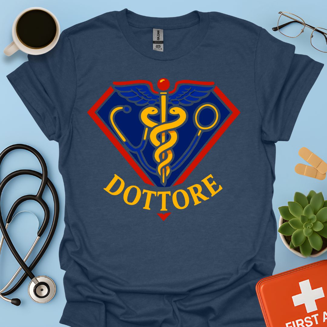 Regalo Divertente Super Dottore Medico Maglietta