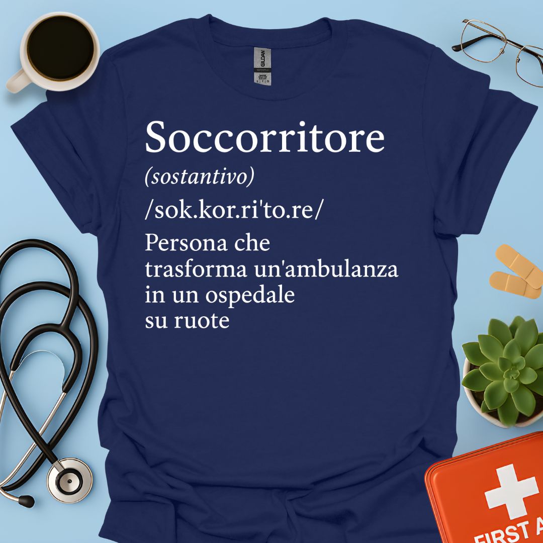 Definizione Soccorritore Ambulanza 118 Maglietta