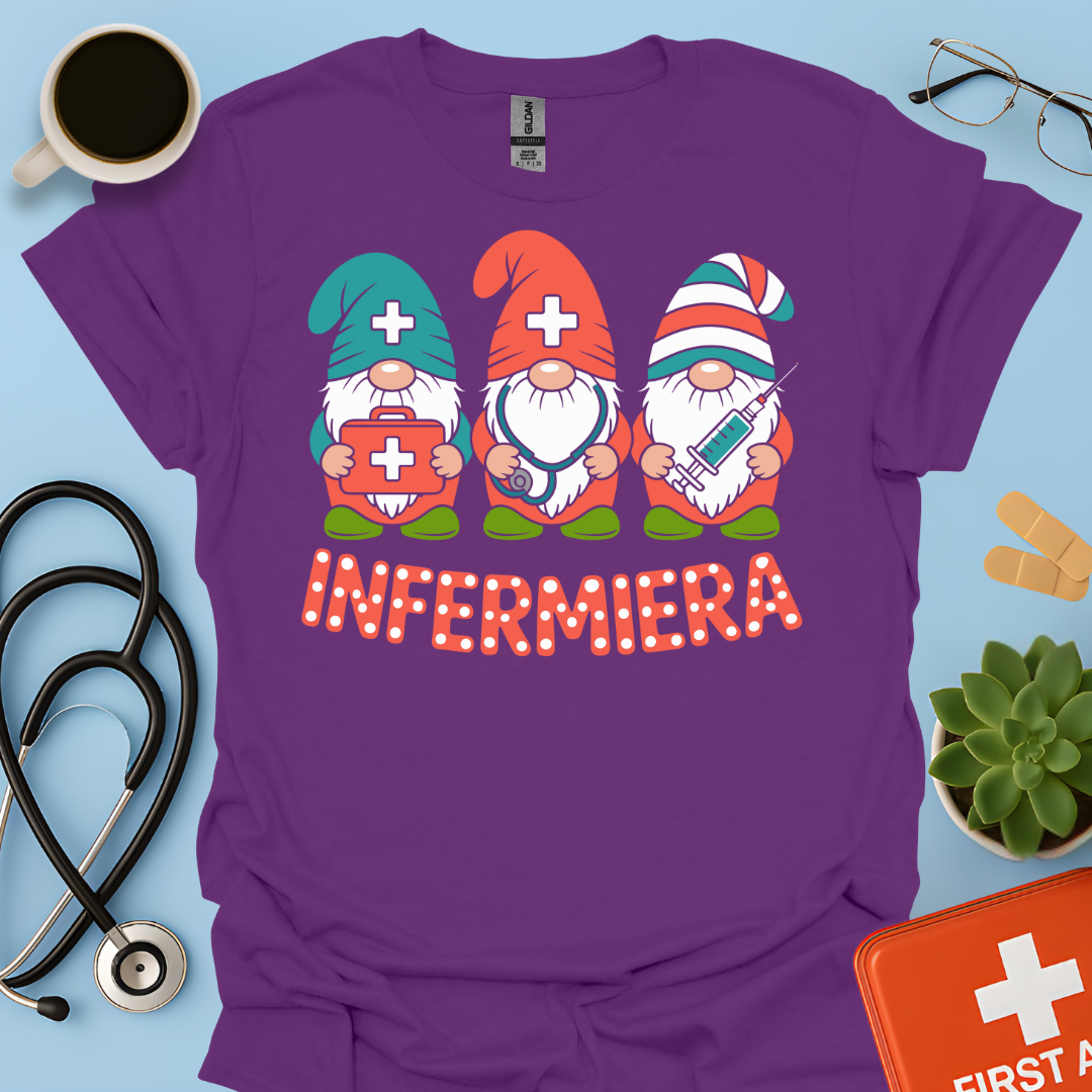 Gnome Infermiere - Infermiera Maglietta