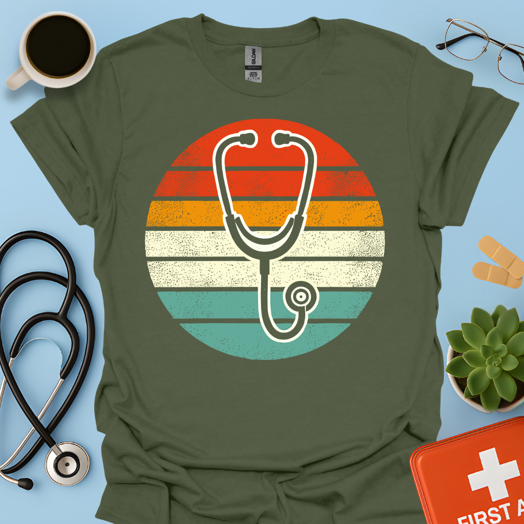 Stetoscopio Medico Dottore Maglietta