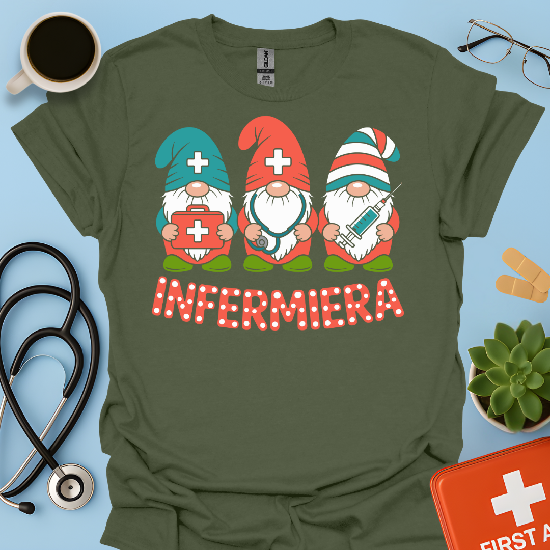 Gnome Infermiere - Infermiera Maglietta