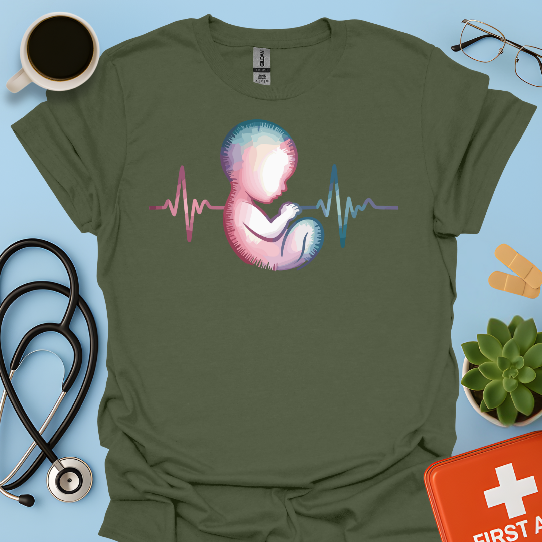 Battito del Bambino - Ostetrica / Ginecologa Maglietta