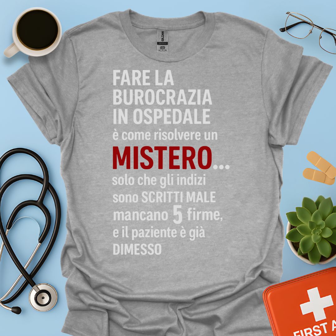 Burocrazia Clinica: Livello Esperto Ospedale Divertente Maglietta