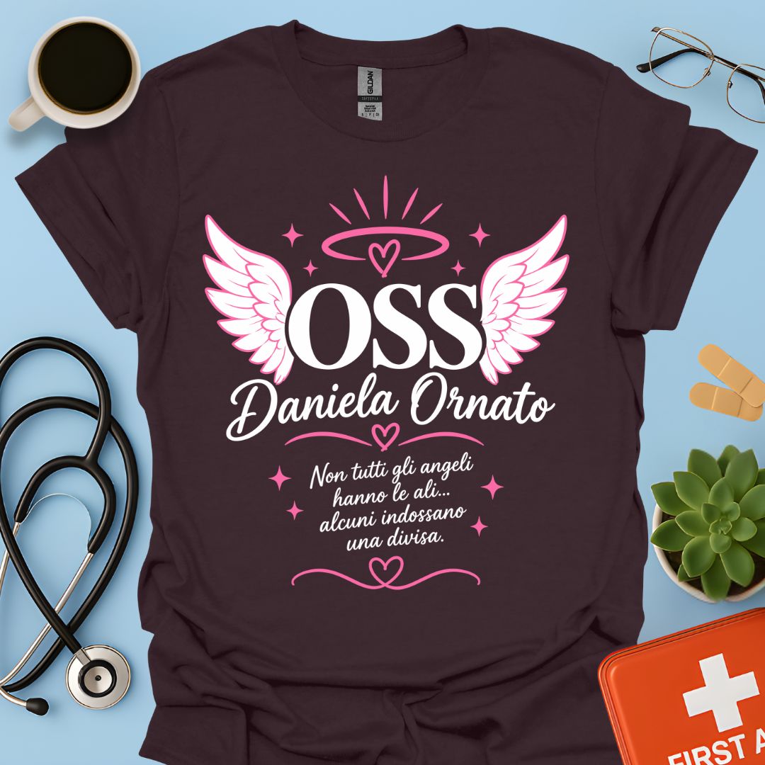 Maglietta OSS Angelo in Divisa – Cioccolato Fondente