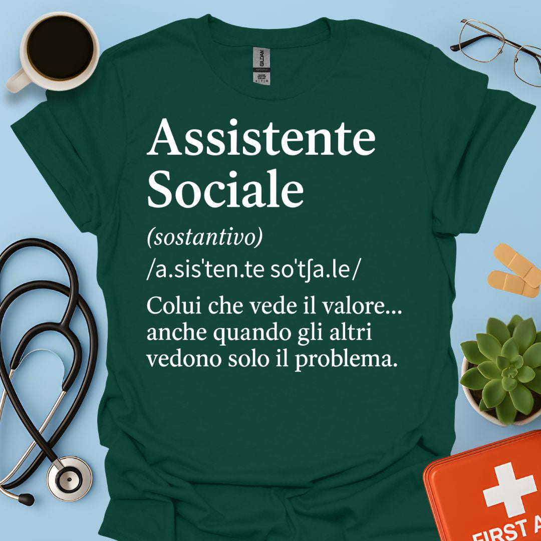 Maglietta Definizione Assistente Sociale