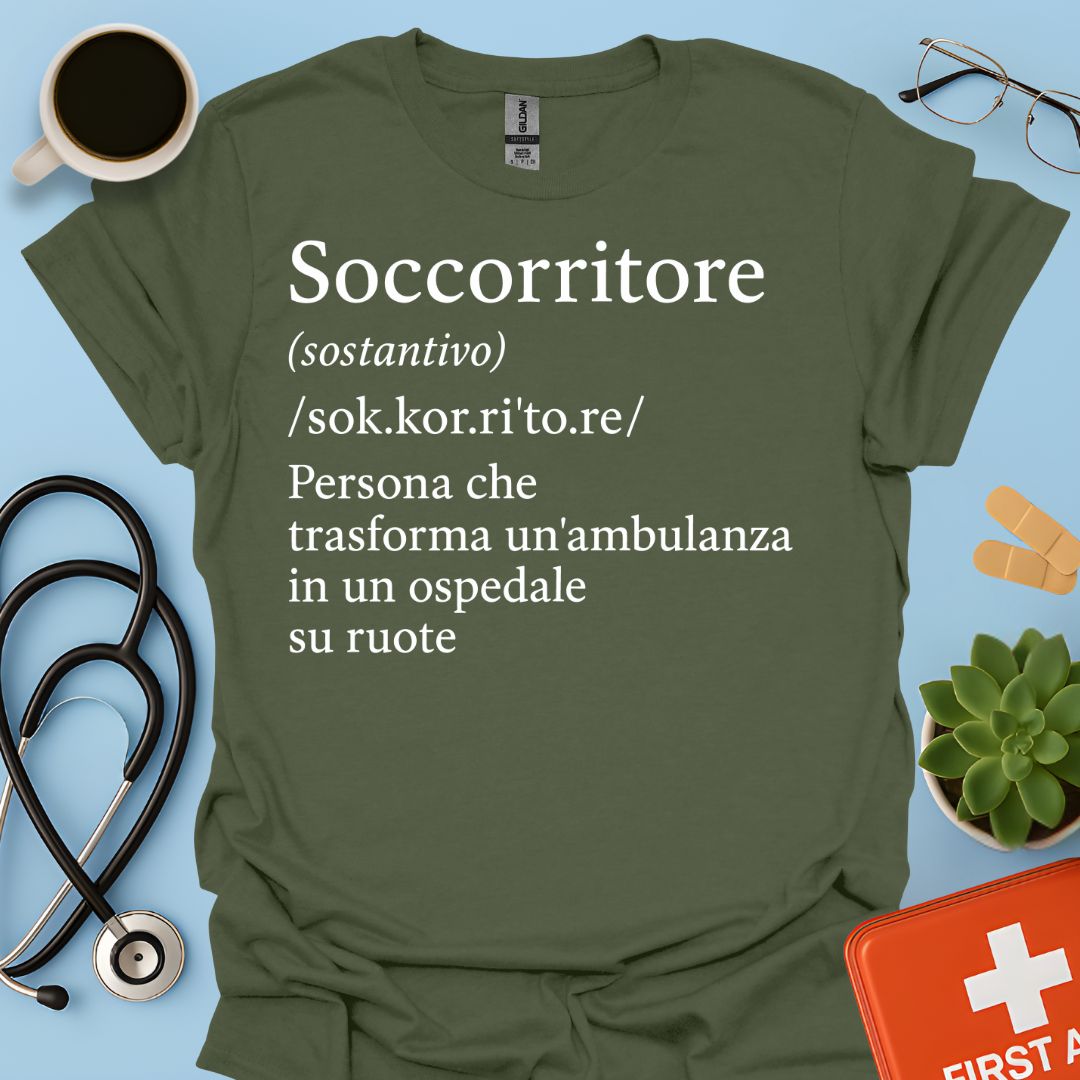 Definizione Soccorritore Ambulanza 118 Maglietta
