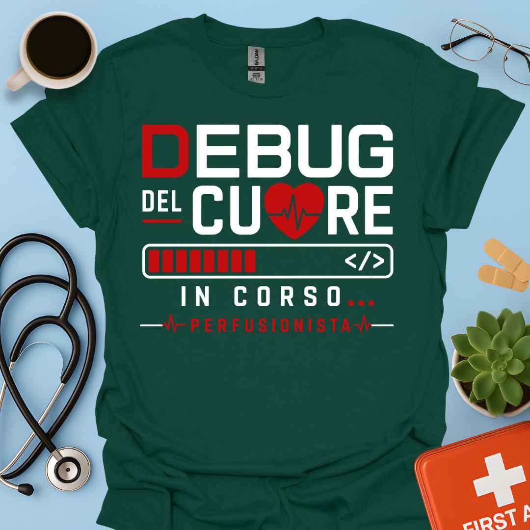Perfusionista Maglietta "Debug Del Cuore In Corso"