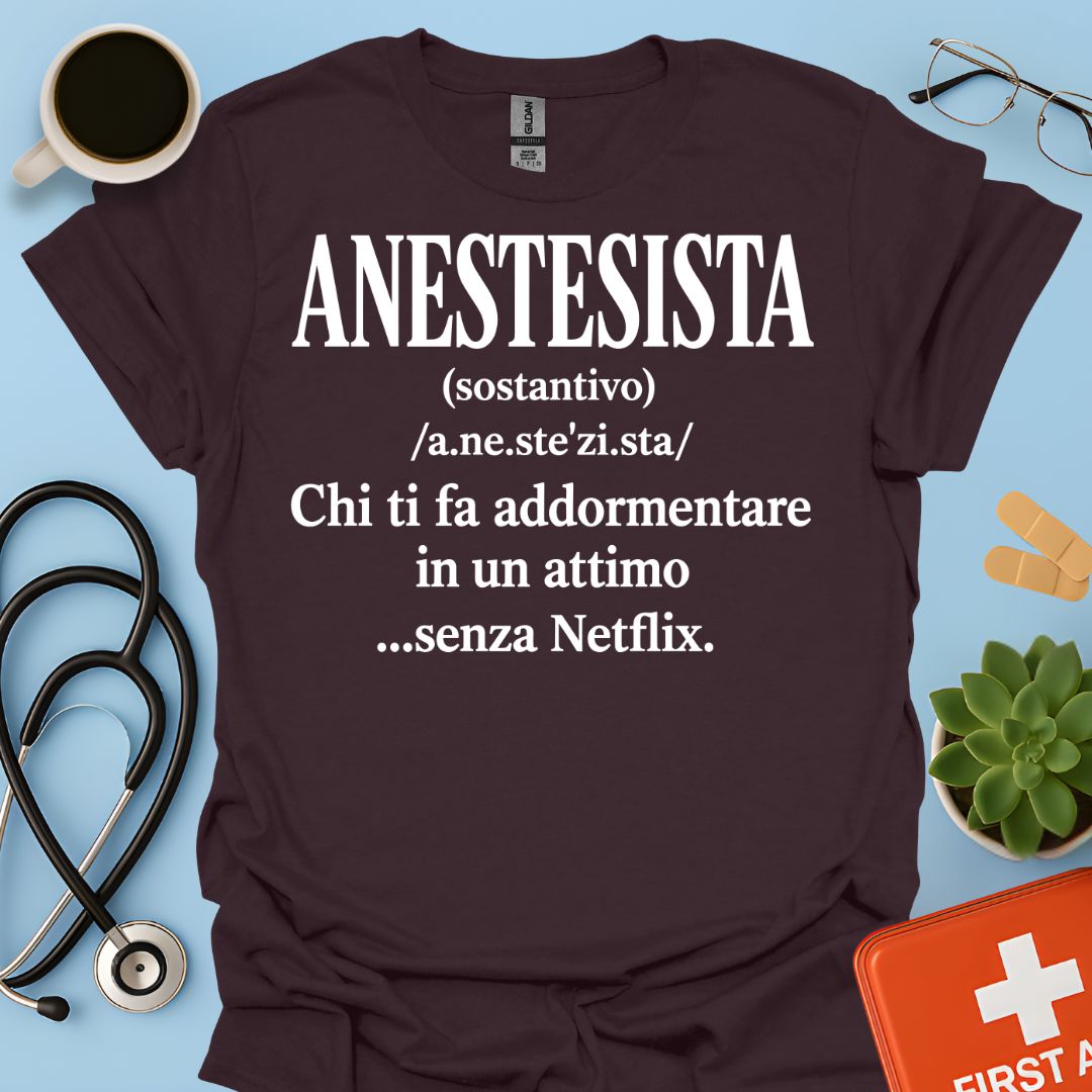 Maglietta Definizione di Anestesista