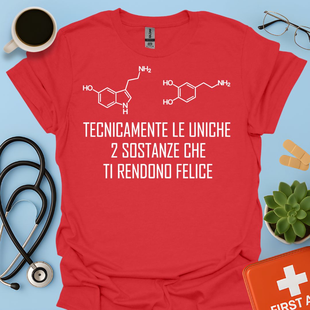 Maglietta Serotonina e Dopamina