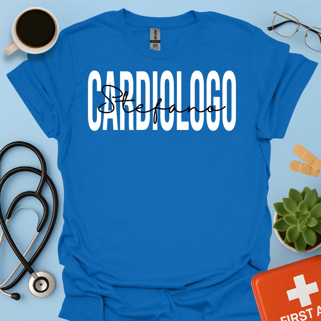 Cardiologia Maglietta Cardiologo Personalizzata