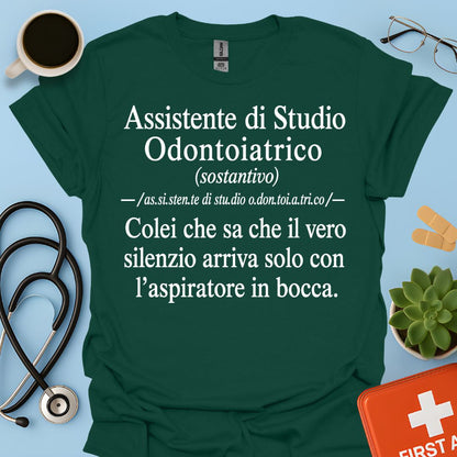 Maglietta Definizione ASO – Regalo Divertente Assistente Studio Odontoiatrico