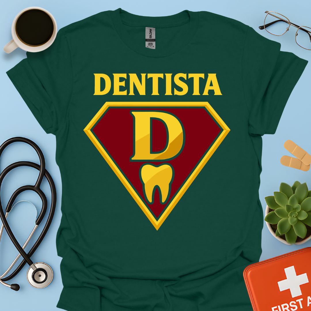 Dentista Supereroe – T-shirt Divertente Regalo Odontoiatra