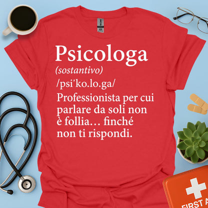 Maglietta Definizione Psicologa