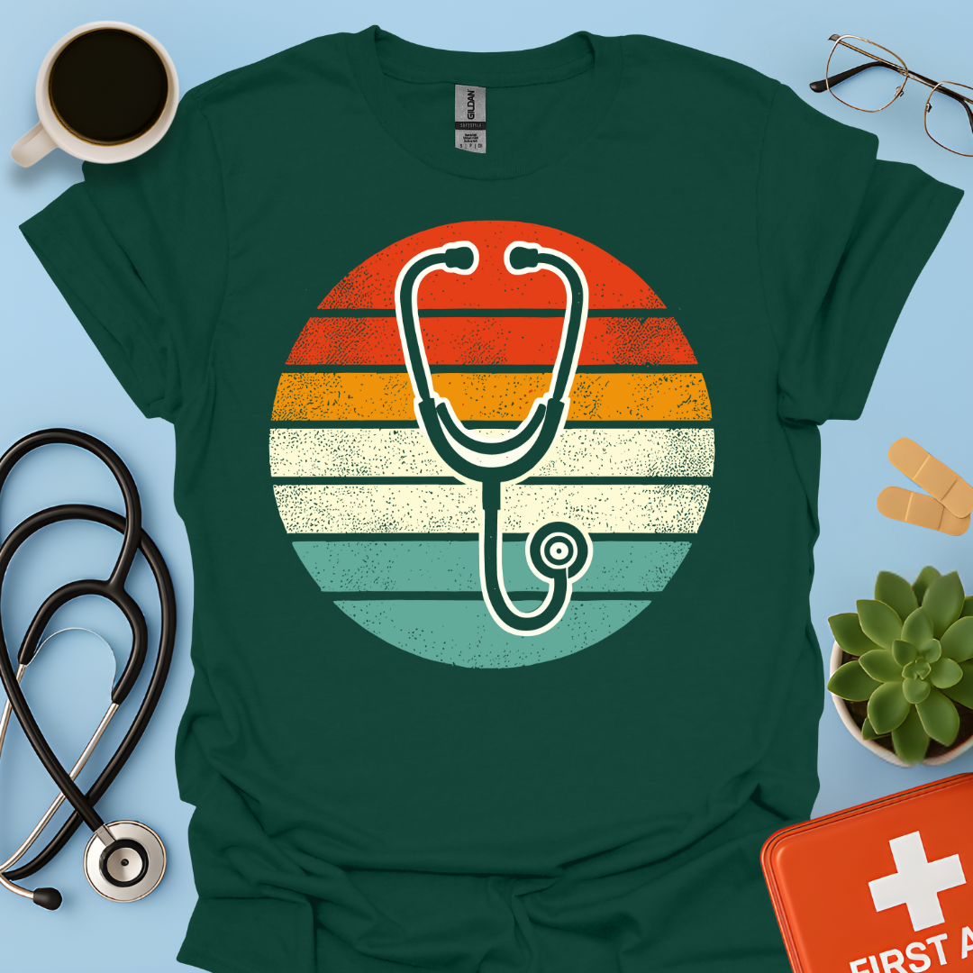 Stetoscopio Medico Dottore Maglietta
