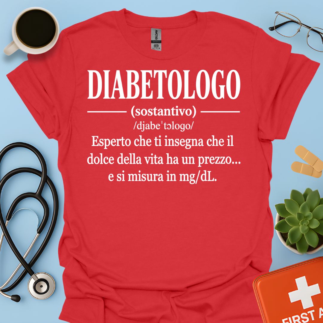Maglietta Definizione Diabetologo