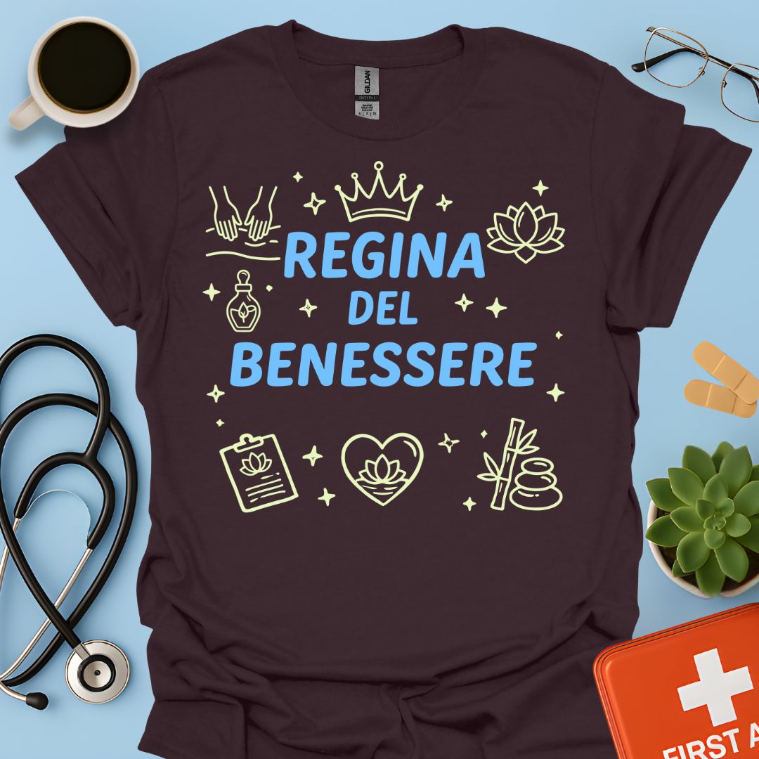 Regina del Benessere - Maglietta per Massofisioterapiste e Operatrici Spa