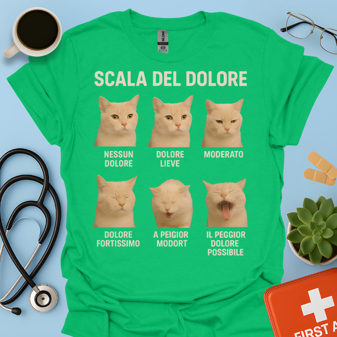 Scala del Dolore dei Gatti - Infermiera Anestesista Maglietta