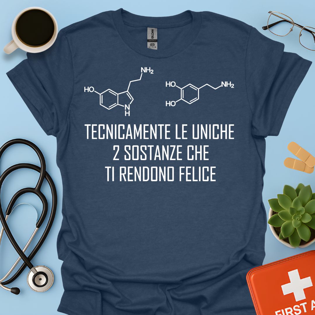 Maglietta Serotonina e Dopamina