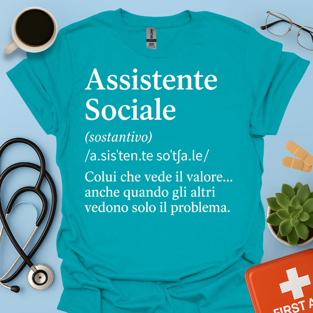Maglietta Definizione Assistente Sociale