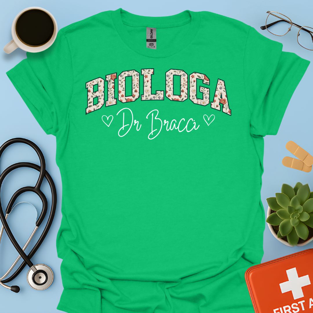 Biologia Donna Maglietta Biologa Personalizzata