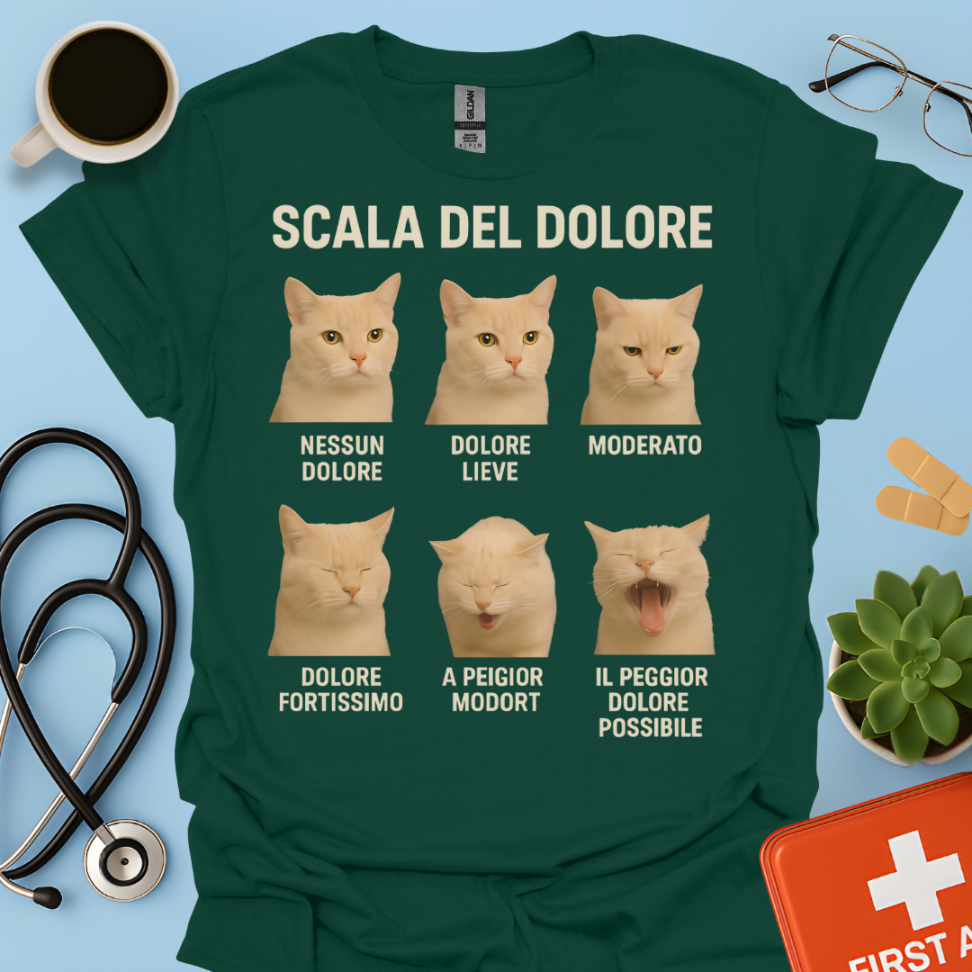 Scala del Dolore dei Gatti - Infermiera Anestesista Maglietta