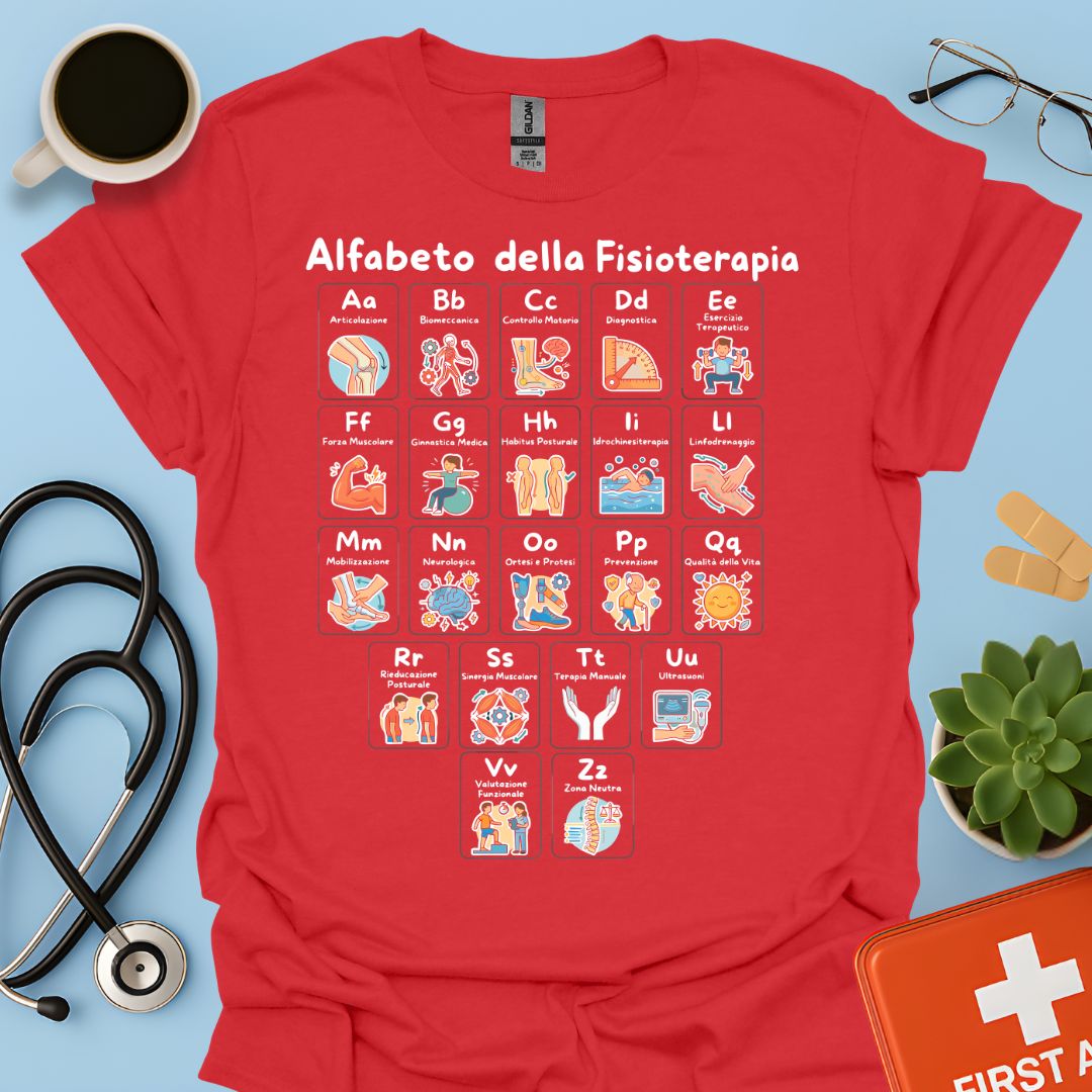 Maglietta Alfabeto Fisioterapia
