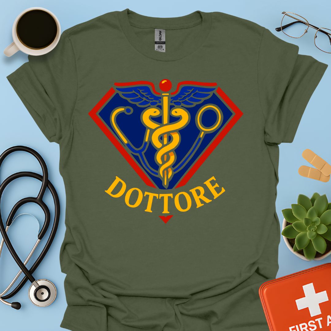 Regalo Divertente Super Dottore Medico Maglietta