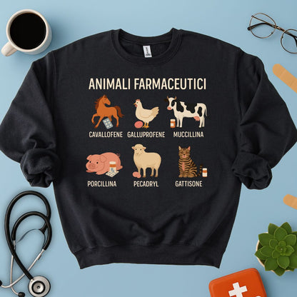 Felpa Divertente Veterinaria / Farmacista