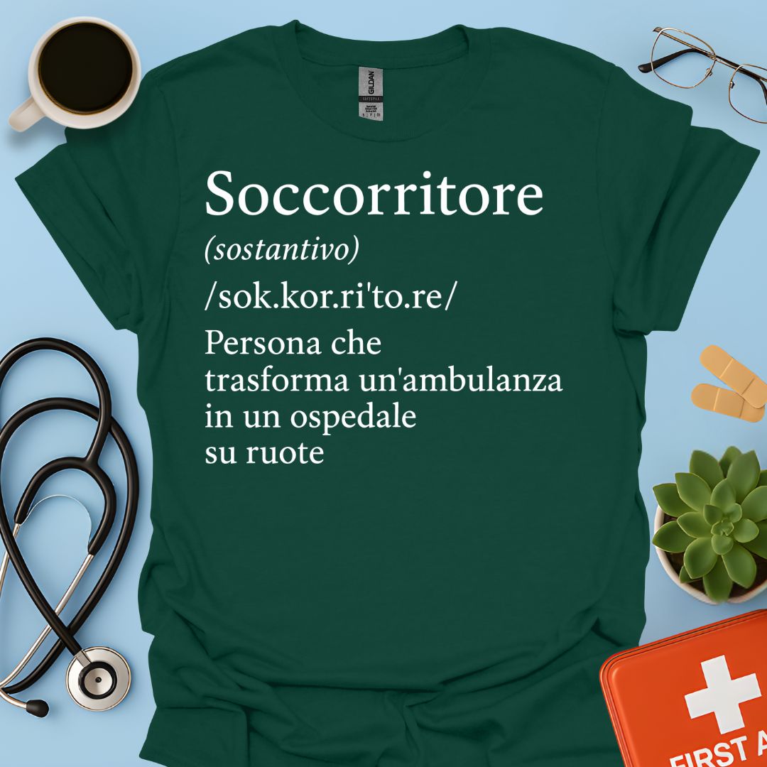 Definizione Soccorritore Ambulanza 118 Maglietta