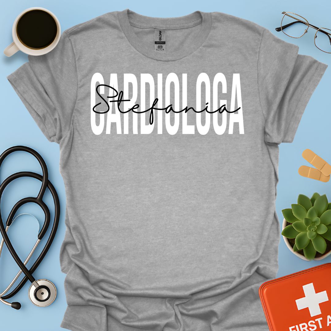 Cardiologia Maglietta Cardiologa Personalizzata