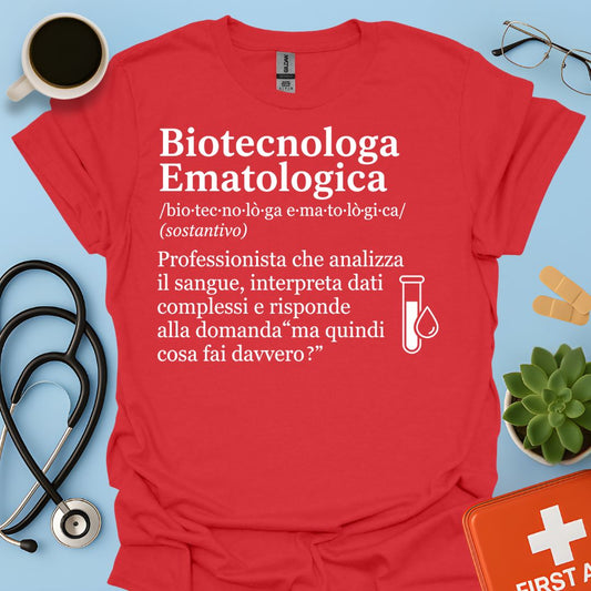 Maglietta Biotecnologa Ematologica
