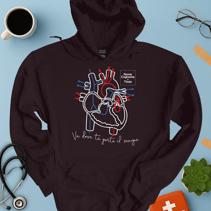 Felpa Cappuccio Personalizzata – Medico / Chirurgo