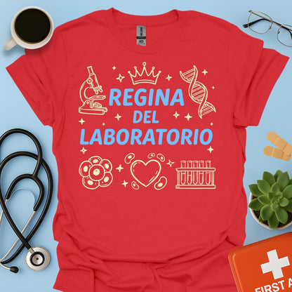 Regina del Laboratorio - Maglietta Tecnica di Laboratorio Biologa