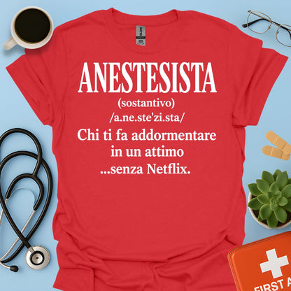 Maglietta Definizione di Anestesista