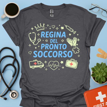 Regina del Pronto Soccorso - Maglietta Medico d'Urgenza