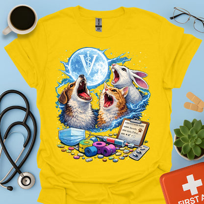 Maglietta Divertente per Veterinaria e Assistente