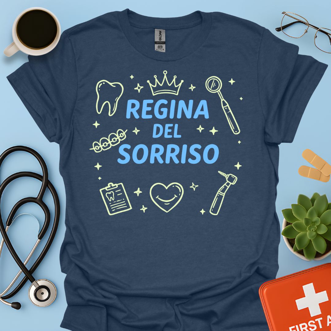 Regina del Sorriso - Maglietta per Dentista, Igienista e Odontoiatra