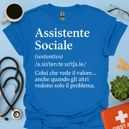 Maglietta Definizione Assistente Sociale