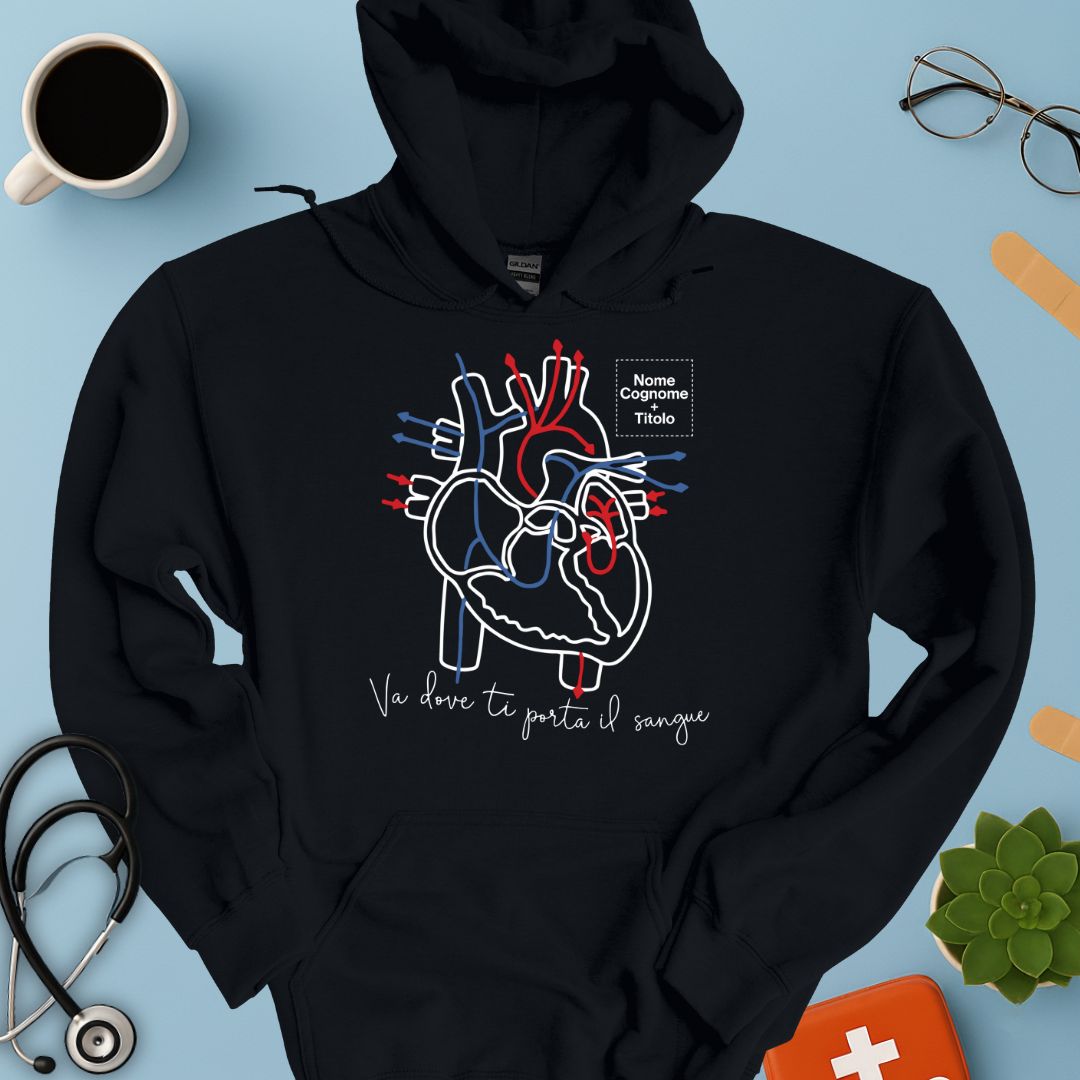 Felpa Cappuccio Personalizzata – Medico / Chirurgo