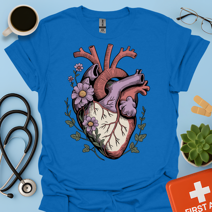 Anatomia Floreale: Cuore Medicina Maglietta