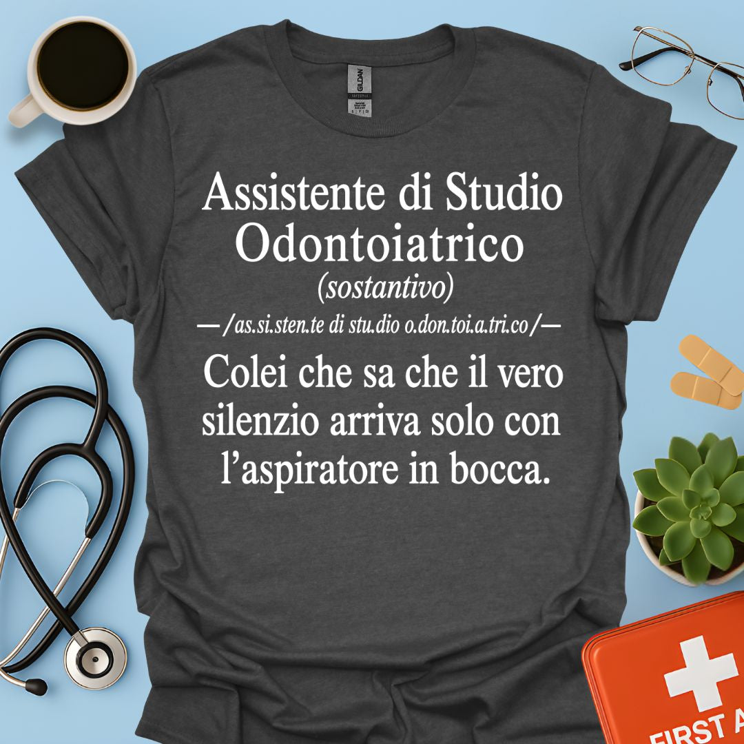 Maglietta Definizione ASO – Regalo Divertente Assistente Studio Odontoiatrico